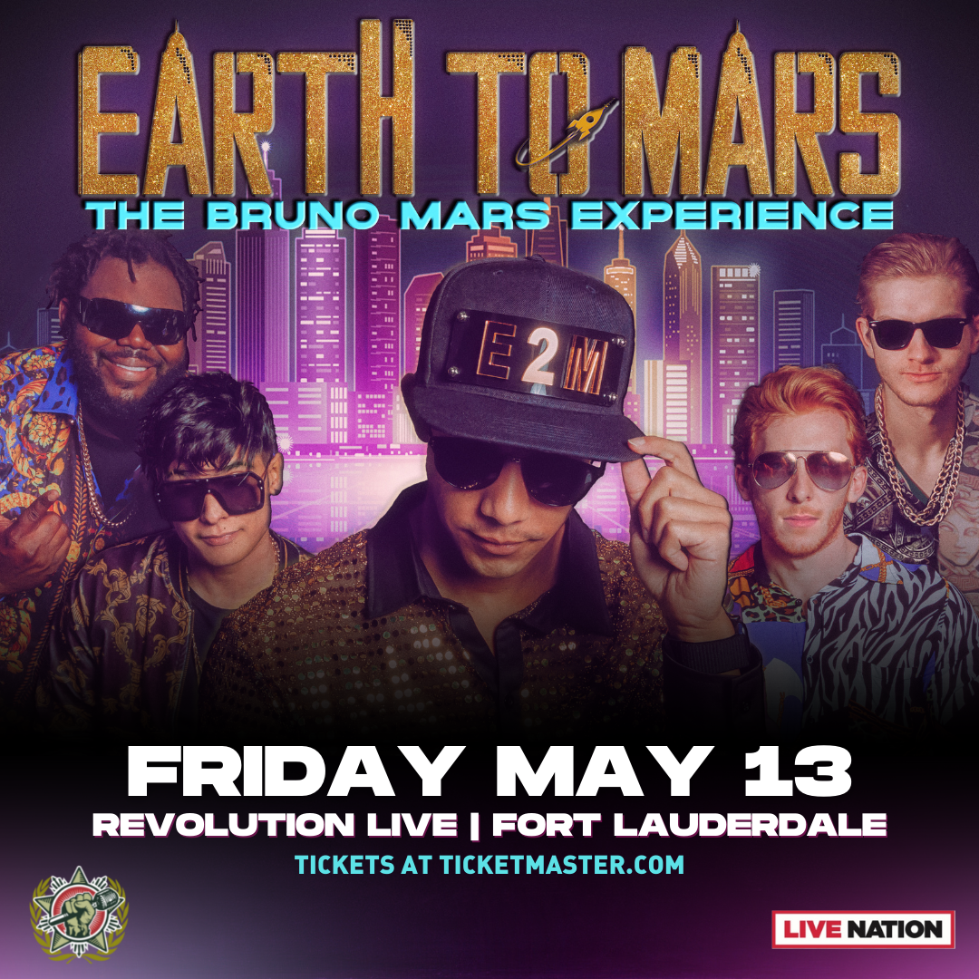 EARTH TO MARS The Bruno Mars Experience Revolution Live