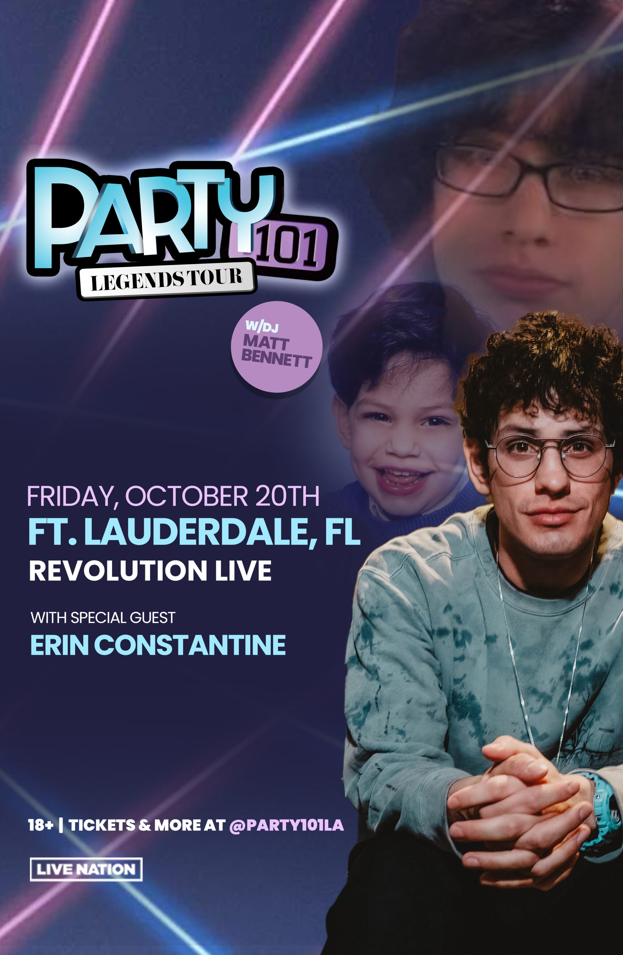 The Party101 Legends Tour with DJ Matt Bennett - Revolution Live
