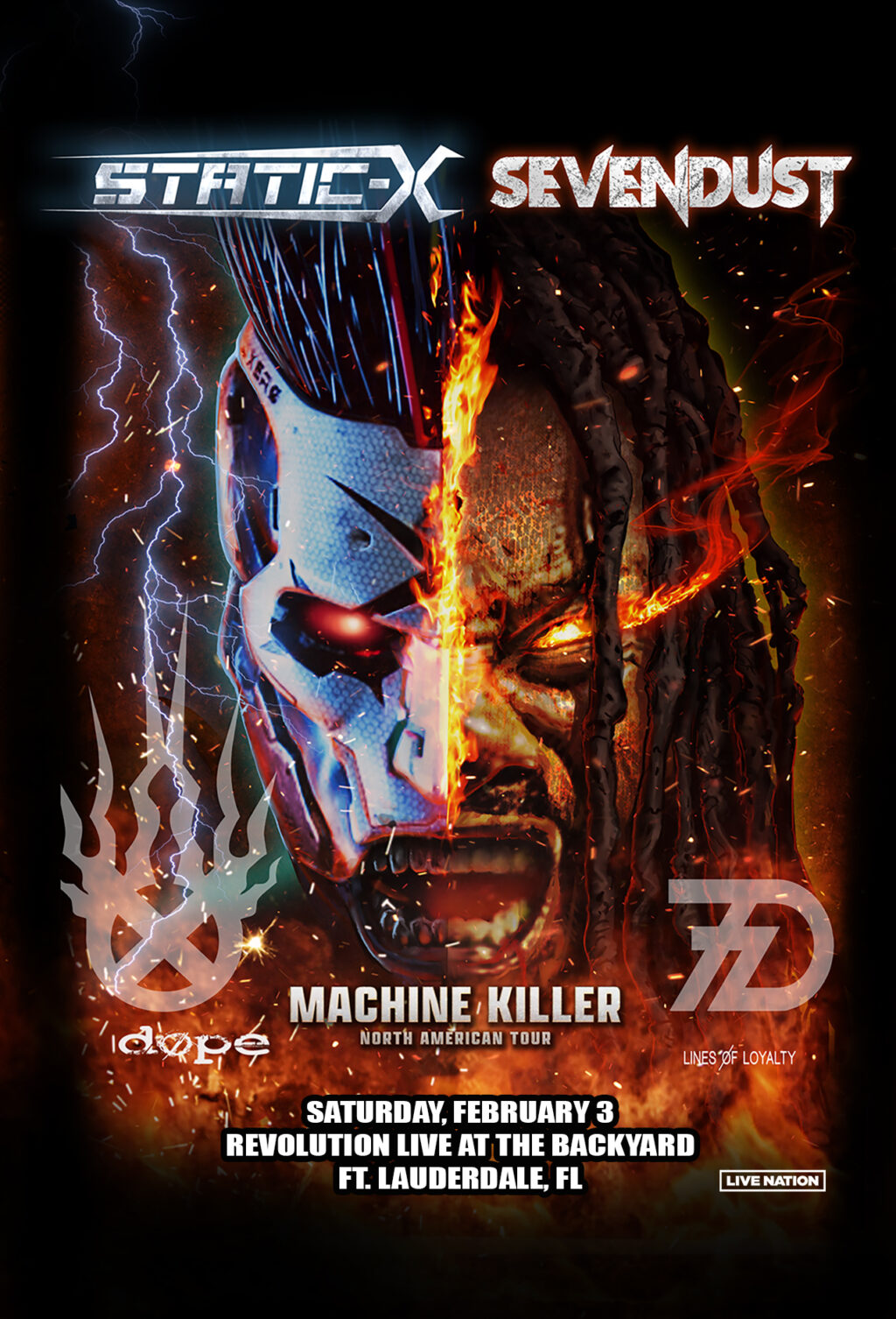 STATIC-X and SEVENDUST: MACHINE KILLER TOUR - Revolution Live